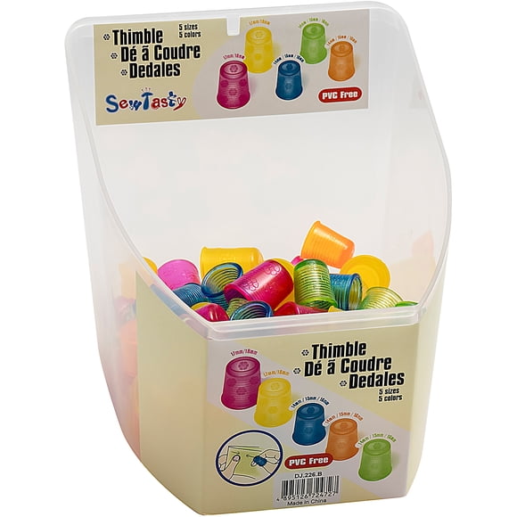 Tacony Stitcher's Thimbles 100Pc Display-Assorted Colors