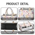 thumbnail image 4 of Large Capacity Tote Bag,Pioneer Flower Floral Print Pattern Handbag Fashion Luxury Tote Bag,15.7"x13"x 5.1" Inches,Laptop Compatible, 4 of 6