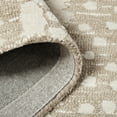 thumbnail image 6 of NICOLE MILLER NEW YORK Mod Weave Abstract Knotted Texture Handcrafted Runner Area Rug, 100% Wool Rug, Taupe, 2'5"x7", 6 of 9