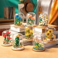 thumbnail image 3 of MACTANO Flower Mini Building Block Set Green Cactus Plant Bonsai Plastic Toy Gift for Adult 670PCS, 3 of 6
