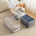 thumbnail image 7 of 4PCS Wardrobe Clothes Organizer, Drawer Organizers for Clothing, Foldable Closet and Storage Basket, Clothing Organizer,Clothes Compartment Box Bedroom - style:style 2, 7 of 7