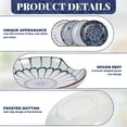 thumbnail image 3 of 4 Pcs Ceramic Spoon Rest Practical Spoon Holder Decorative Spoon Rest Set Multipurpose Coffee Spoon Rest Microwave and Oven Safe Kitchen Spoon Rest for Stove Top Dishwasher Safe, 3 of 10