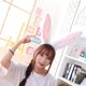 thumbnail image 1 of OHDUJK Diadema - Orejas de conejo largas Lindo conejito peludo Aro de pelo Fiesta de cosplay ShuxiuWang 8390606318558, 1 of 1