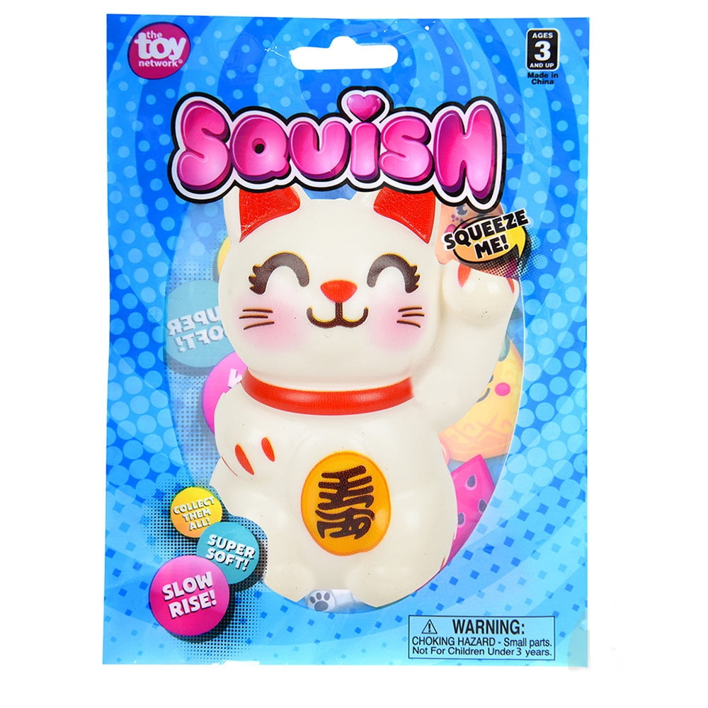 Toy Network Squishy Lucky Cat Soft and Slow Rising Scented Squishy Toy 4"