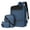 Blue, variant on SUSHANG Laptop Backpack Business Carry On Backpack with Crossbody & Purse 3 Pcs Bags for School Business Travel