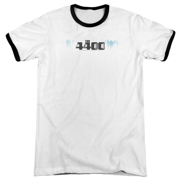 4400 The 4400 Logo Adult Ringer White Black