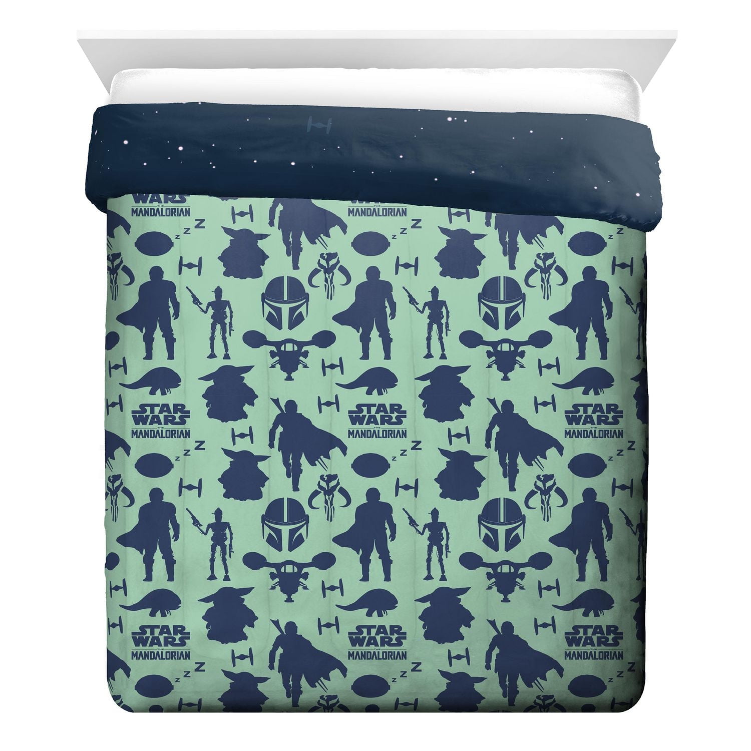 Star Wars: The Mandalorian 'The Child' Twin/Full Reversible Comforter, 100% Polyester