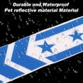 thumbnail image 5 of Unique Bargains Front Fender Arrow Sticker Decoration Motorcycle Warning Reflective Tape Waterproof Pet Reflective Material Blue 1 Pcs 34 cm x 5.5 cm, 5 of 6