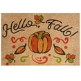 thumbnail image 2 of Fall Welcome Doormat | Autumn Leaves Pumpkins Theme Durable Non-Slip Indoor Outdoor Rug | Front Door Entryway Kitchen Porch Mat | Easy Clean | 16x24 Inch Thanksgiving Home Decor, 2 of 7