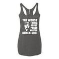 thumbnail image 2 of Wild Bobby, Office Prison Mike Dementors Michael Scott, Pop Culture, Women Tri-Blend Racerback Tank Top, Premium Heather, Small, 2 of 4