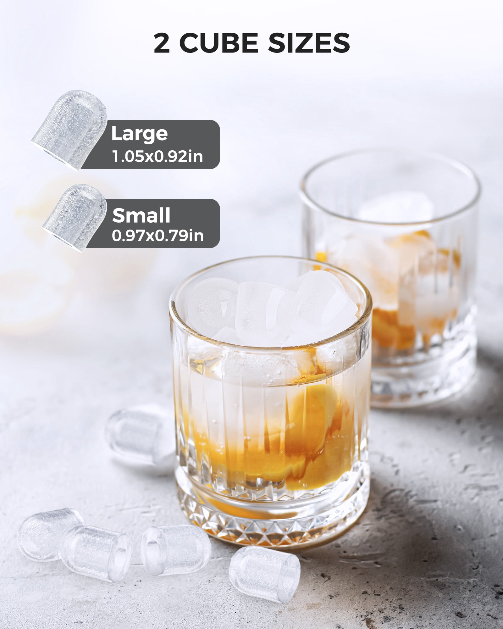 CRZOE Ice Maker Machine For Countertop, Portable Ice Maker Machine With Handel, Self-Cleaning Ice Maker, 26Lbs/24H, 9 Ice Cubes Ready In 8 Mins, For Home/Office/Kitchen