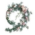thumbnail image 2 of 270cm Artificial Floral Swag Decorative Swag Wedding Flowers Garlands Backdrop Decor Wedding Welcome Floral for Party Farmhouse Welcome Sign, 2 of 8