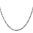 thumbnail image 2 of Primal Gold 14 Karat White Gold 3.0mm Flat Figaro Chain, 2 of 5