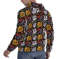 thumbnail image 6 of Kdxio Pumpkin And Flying Bat Print Mens Casual Hooded Collar Drawstring Hoodies Pullover Sweatshirts Casual Long Sleeve Shirts-3X-Large, 6 of 7