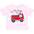 thumbnail image 3 of Inktastic Valentine Fire Truck with Hearts Boys or Girls Toddler T-Shirt, 3 of 5