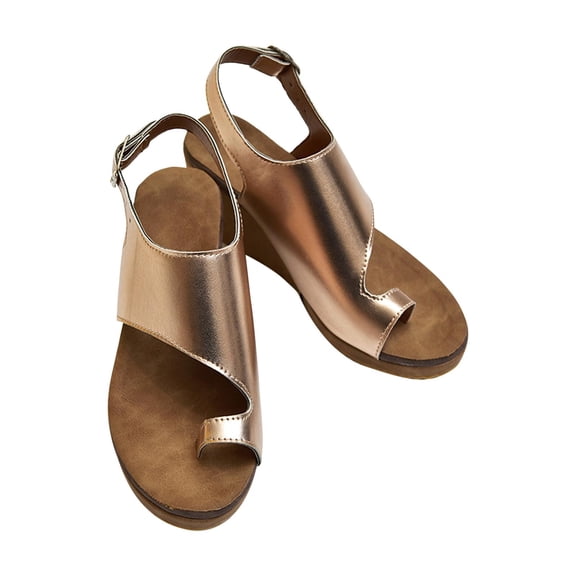 Women Sandals clearance for Juebong Wedge Sandals for Women Girls Dressy,Open Toe Platform Sandals Ankle Strap Casual Wedges Walking Strappy Slip on Sandals Wedge Shoes for Women