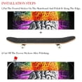 thumbnail image 2 of Brain Emery Surface Skateboard Grip Tape Stickers (Pack of Two) 8.8x32.6in/22.4x83 cm PVC Back Material, 2 of 5