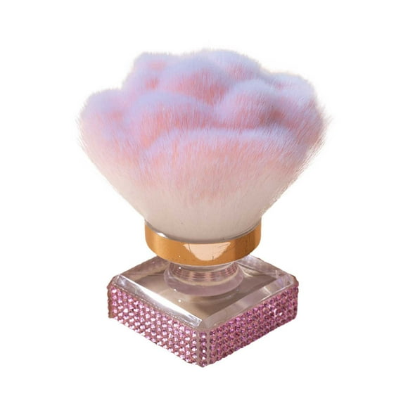 JENIKR Nail Brush Soft Duster Brush Art Powder Remover Makeup Manicure Brushes Clean up Tools for Acrylic Nails Brush Pink