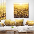 thumbnail image 4 of Designart Blooming Sunflowers At Sunset - Landscape Printed Throw Pillow - 12x20, 4 of 5