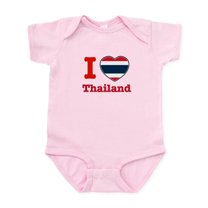 CafePress - I Love Thailand Infant Bodysuit - Baby Light Bodysuit, Size Newborn - 24 Months
