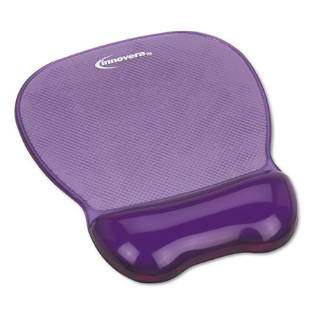 Innovera Gel Mouse Pad w/Wrist Rest, Nonskid Base, 8-1/4 x 9-5/8, (Best Mouse Wrist Rest)