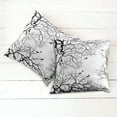 thumbnail image 6 of Ambesonne Nature Throw Pillow Cover 2 Pack, Twiggy Tree Branches, 20", Black and White, 6 of 7