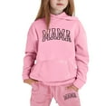 thumbnail image 5 of Gelikeya Mama's Baby Girls Outfits Toddler Clothes Long Sleeve Hooded Sweatshirt Sweatpants 2pcs Clothing Sets 1-9Y (Pink, 6-7 Years), 5 of 5