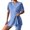 Sky Blue#9527, variant on BOOMNY Womens 2 Peice Workout Shorts Sets Solid Short Sleeve Tops Gym Yoga Shorts Outfits for Women Summer Casual Matching Sets