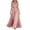 Pink, variant on Tqcoqu Women High Neck Lace Puff Sleeve Maxi Dress,Flowy Formal Plus Size Gown for Women ,Black Women's XS-XXXXXL