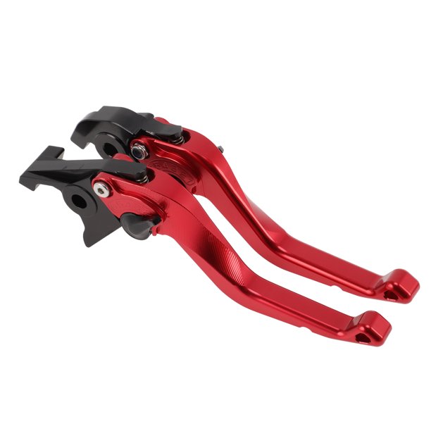 Palancas de freno y embrague cortas únicas para Honda VFR750 1991-1997, palanca de freno ajustable en 6 posiciones, aleación de aluminio roja, 1 par