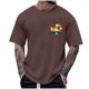 thumbnail image 2 of Tops para hombre, blusas y camisas de cuello redondo y manga corta para hombre, blusas casuales de cuello redondo con estampado de moda para hombre, blusas de cuello redondo y manga corta para hombre., 2 of 4