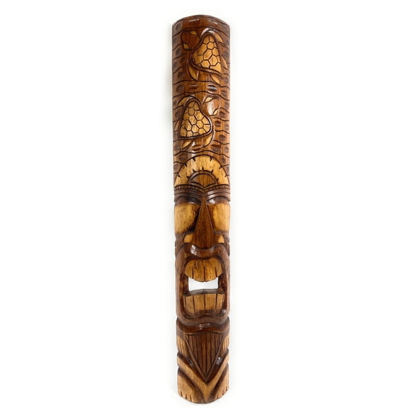 Love Tiki Mask 40" - Honu Antique Finish hand Carved | #bag15062100