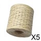 thumbnail image 1 of Cinta de Rafia de Papel Soledad 5x200M Cuerda Manualidades DIY Beige, 1 of 8