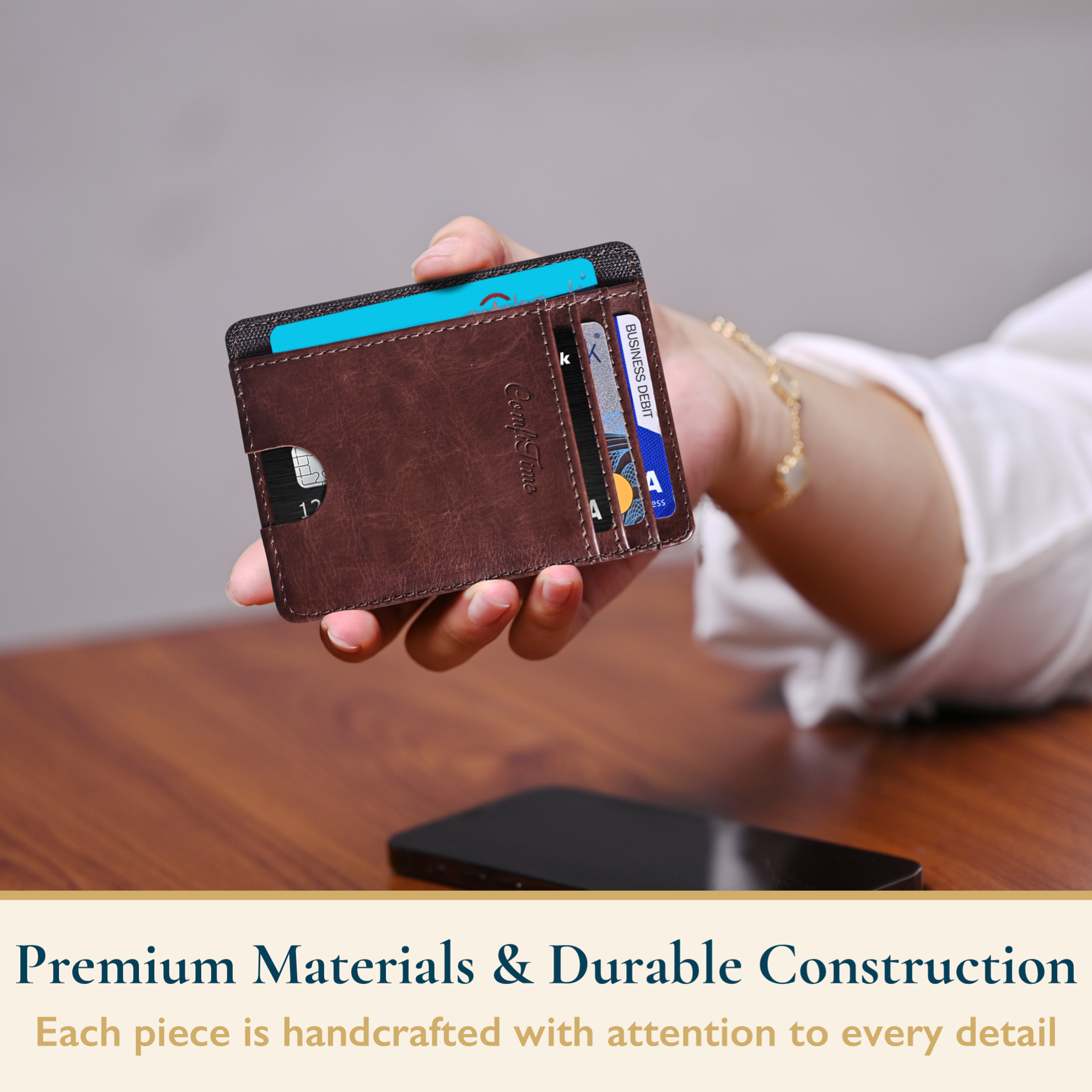 ComfiTime Slim Minimalist RFID Wallet photo 5