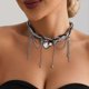 thumbnail image 2 of Trendy Teardrop Tassels Necklace with Heart Charm Comfortable Alloy Suitable for Fashionable Women Casual Wear, 2 of 4