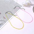 thumbnail image 3 of Collar de cuentas de moda étnica, cuentas de mijo coloridas, cadena de clavícula de verano para playa, collar corto de estilo bohemio, joyería para parejas, regalo de San Valentín - 05 05 amarillo 116, 3 of 5