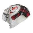 thumbnail image 2 of Honeii Christmas Snowman With Hat Print Kids Knit Beanie Watch Hat ,Knit Cap for Boys and Girls, 2 of 7