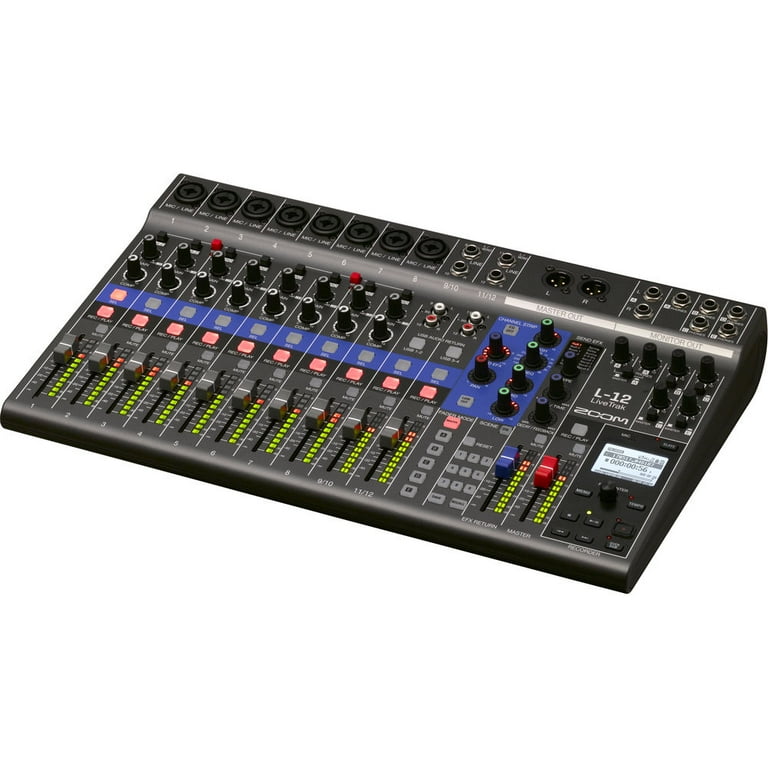 Zoom LiveTrak L-12 Digital Mixer & Multitrack Recorder, for Music