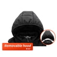thumbnail image 6 of Heated Vest Hooded, USB Electric Heated Gilet for Men Women, 9 Heating Zones, 3 Levels Adjustable Temperature, Winter Lightweight Washable, for Outdoor Camping Hiking Skiing, 6 of 9