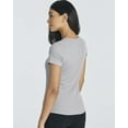 thumbnail image 4 of 5 Pack: Women's Soft Ribbed Short Sleeve V-Neck T-Shirt Casual Summer Tee Shirts, 4 of 6