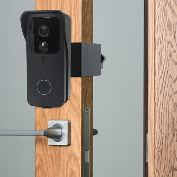 Anti-Theft Blinks Doorbell Mount, Video Doorbell Mount For Apartments Door, Adjustables (45° Left And Right) Doorbell Angle Mount, No Need To Drill,(Black)