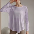 thumbnail image 1 of Ropa de yoga Camiseta de mujer Otoño Blusa deportiva suelta adelgazante Entrenamiento profesional de pilates Fitness Manga larga, 1 of 6