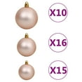 thumbnail image 7 of vidaXL Artificial Hinged Christmas Tree 300 LEDs & Ball Set 70.9", 7 of 7