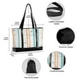 thumbnail image 2 of FORMRS Canvas Laptop Tote Bag for Women with 15.6" Computer Compartments Shoulder Handbag, Cute Nautical Pattern, 2 of 7