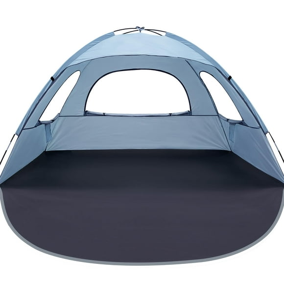Carpa de playa WhiteFang Sierra Blue, antiUV, portátil para 4 personas