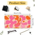thumbnail image 2 of Pink Modern Abstract Desk Mat,Large Gaming Mouse Pad,Non-Slip Rubber Base Mousepad with Stitched Edges,Waterproof Mouse Mat Desk Pad for Work, Game, Office (31.5x15.7 in), 2 of 6