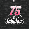 thumbnail image 4 of Inktastic 75 and Fabulous with Sparkles Women's T-Shirt, 4 of 5