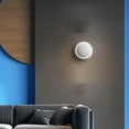 thumbnail image 4 of Aplique de pared Decoración 360 degree Giratorio 5W Iluminación LED Luz mate moderna para escaleras de de estar Porche interior Luz caliente bnca Sunnimix Lámpara de Wall Sconce, 4 of 8