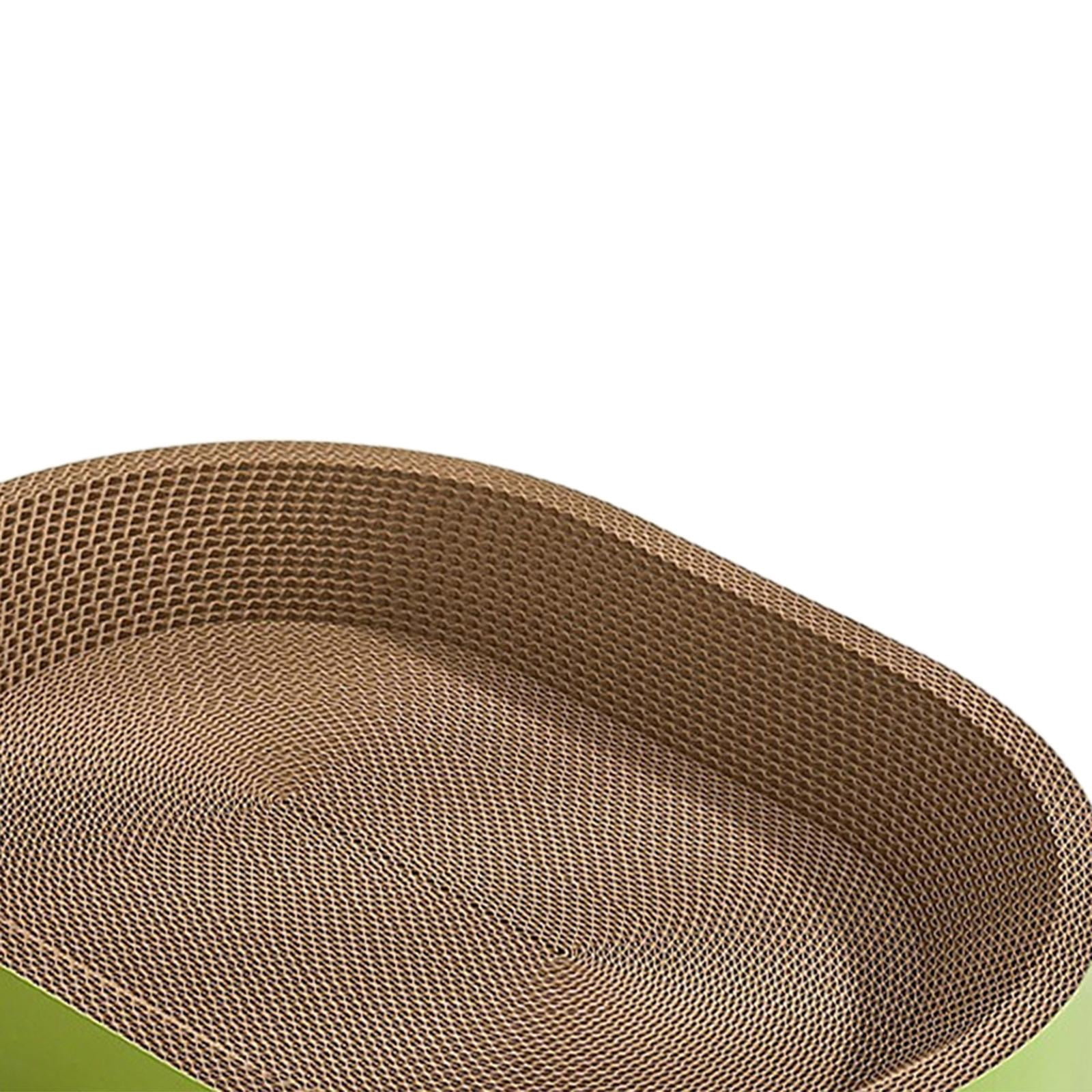 TOOYFUL Cat Scratcher Cardboard Scratch Pad ounge Sleeping for Indoor Cats Furniture Protector Rest Corrugated Scratching Board L Green