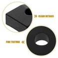 thumbnail image 3 of HEALEEP Rouleau de Retenue de Cordes pour Guitare 1 Ensemble Noir pour Accessoires de Guitare Électrique, 3 of 8